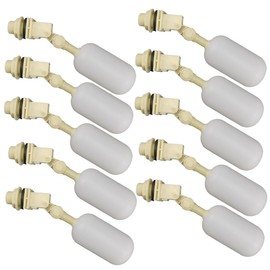 10x Automatic Water Level Control Valve Float Ball Adjustable for Fish Tank Trough Pool with Connector 20mm/3/4In Thread