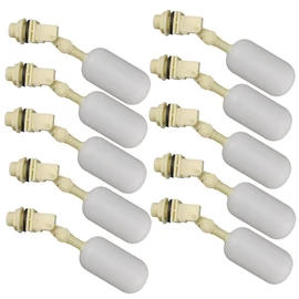 10x Automatic Water Level Control Valve Float Ball Adjustable for Fish Tank Trough Pool with Connector 20mm/3/4In Thread