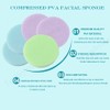 Esponja facial comprimida, 120 piezas profesionales de eliminación de maquillaje