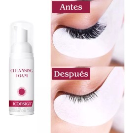 Incosign Lash Shampoo Espuma Limpiadora Para Extensiones De Pestañas