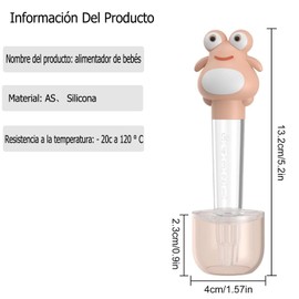 WADY Alimentador de medicina para bebés con cuentagotas para bebés Alimentador de agujas para niños Dispensador de medicinas para apretar chupete, alimentador para bebés Dispensador de medicinas para niños (Rosa)