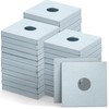 Yaocom Galvanized Square Washers Plate,3/8" Id, 1.61x 1.61,40 Pcs