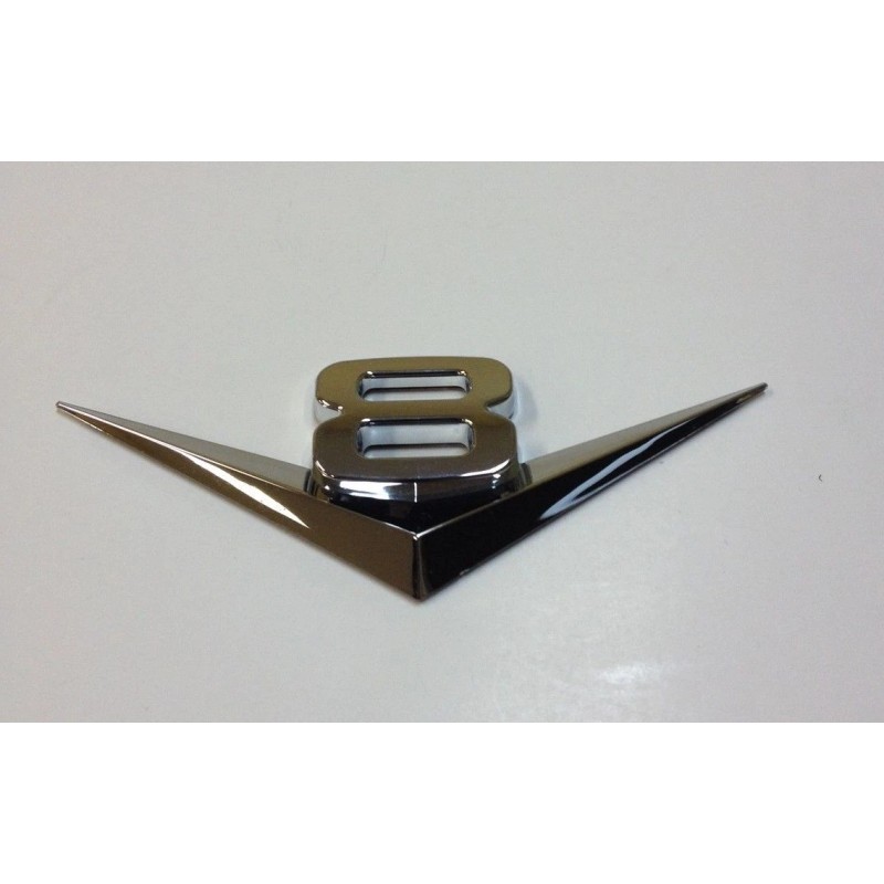 YSA 3D V8 LOGO CHROME BADGE ABS EMBLEM CAR AUTO