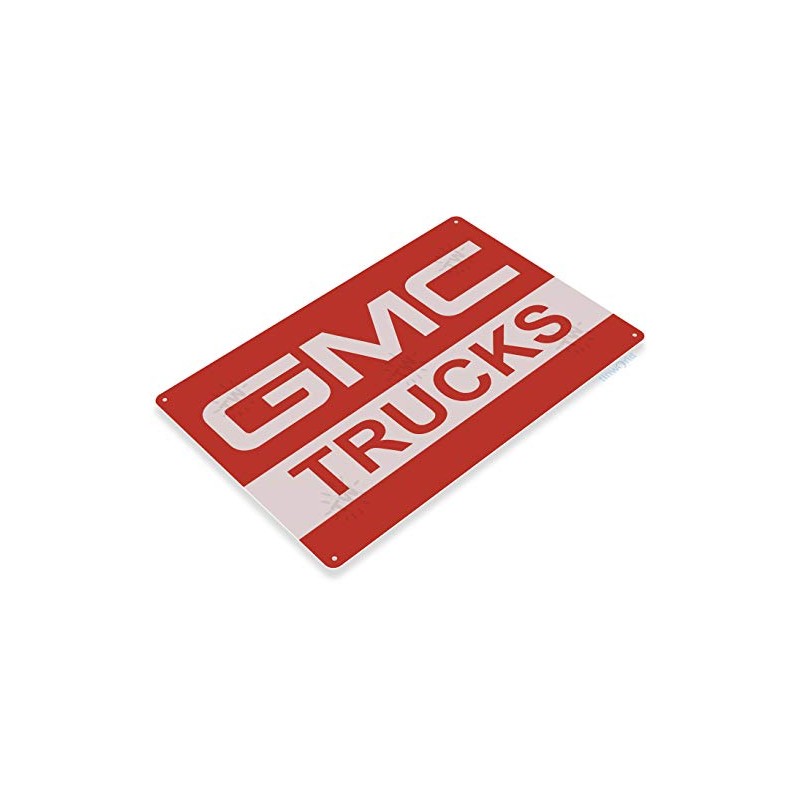 Tinworld Tin Sign: GMC Trucks Auto Shop Garage Metal Décor
