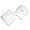 QWORK 50-Pack Galvanized Square Washers Plate – 1/2" ID, 2x2"