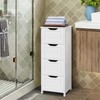 Yaheetech Yaheetech Bathroom Floor Cabinet, Wooden Side Storage Organizer, 4