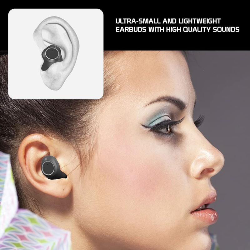 Wireless V5 Bluetooth Earbuds Compatible with Dell XPS 15 9510