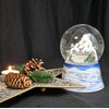 Snow Globe Christmas Music Box | Winter Landscape Mountains |