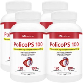 [U.S. fast direct purchase] New product My Life Naturals Polico PS 100 (Phosphatidylserine 100mg + Policosanol 100mg), 4 units, 120 tablets / [미국빠른직구] 신제품 마이라이프 내추럴스 폴리코PS 100 (포스파티딜세린 100mg + 폴리코사놀 100mg), 4개, 120정