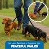 SunGrow 16-24" Adjustable Double Dog Walker Leash, Lightweight Dual Lead