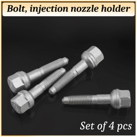 AERZETIX - C70441 - Set of 4 Bolts, Holder for Injector Control M8 - Compatible with Peugeot, Citroën - OE Numbers 1982.73