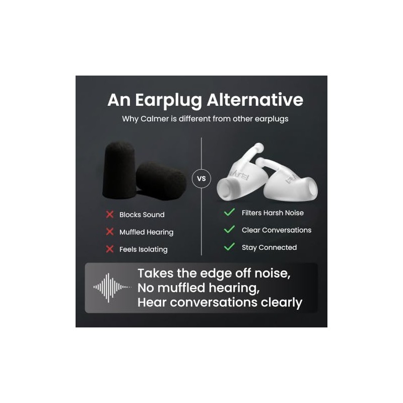 Flare Calmer - Tapones alternativos para los oídos - Reduce