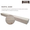 BoscoMondo Fireplace Mantel, Handcrafted Rustic from Solid Pine, Wall-Mounted Floating