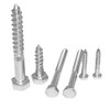 Hexagon Wood Screws 7 x 80 Pack of 15 Stainless