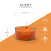 pajoma® Tea Lights Pack of 8, Orange, 64 Scented Tea