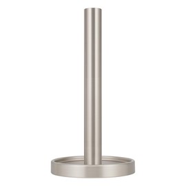 Ivilon Paper Towel Roll Stand - Steady and Easy Tear - Fits All Paper Towel Rolls - Brushed Nickel