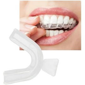 4Pcs Transparent Mouth Guard Silicone Grinding Guard Teeth,Bleaching Trays,Whitening Tray Sleeping Gum Shield for Sports Bruxism Bite Guard Easy to Use,Teeth Grinding Guards,Health Oral Care