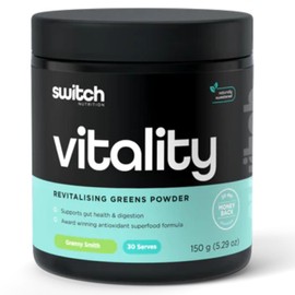 Switch Nutrition Vitality Switch Revitalising Greens Powder 30 Serves Granny Smith Apple