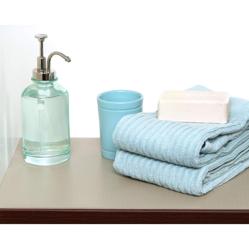 Con-Tact Brand Zip-N-Fit Solid Grip Liner, 18" x 4', Taupe