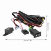 Universal 12V LED Fog Light Switch Wiring Harness Kit with