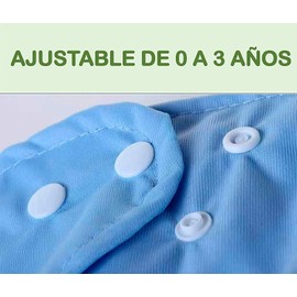 Catwald Pañales Ecológicos de Tela para bebes Niños y Niñas en paquetes de 3 Pañales con 3 insertos de Carbono de 4 Capas ultraabsorbente (UNISEX)