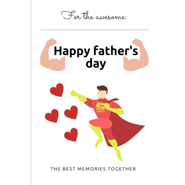 Happy father's day! The best memories together: photo album for