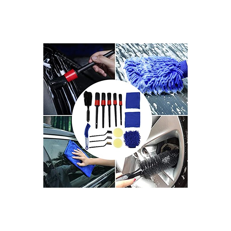 Cepillo para Ruedas, Cepillos para Lavado de Autos, 15 Piezas