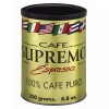 Cafe Supremo 2 Pack - Cafe Supremo 100% Espresso Coffee, Dark Roast Latin Flavor - 8.8oz Cans
