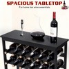 Bambition Bamboo Wine Rack Freestanding Floor, 7-Tier 42-Bottle Wine Storage