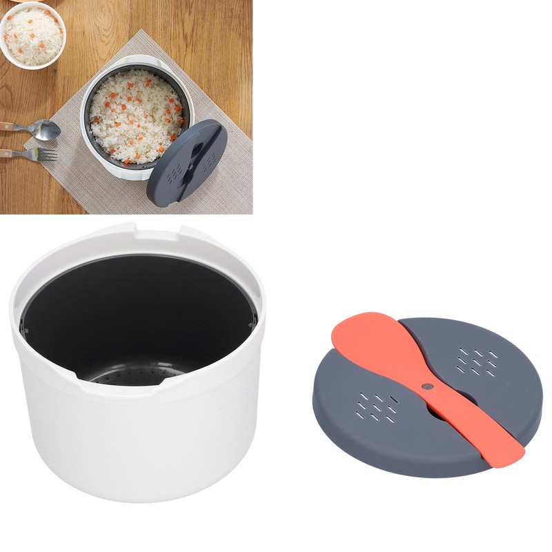 Household Microwave Oven Rice Cooker 2-Layer Rice Steamer High Temperature