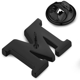 HONEY BEAR 1 Piece Letter Brooch Pins A to Z, Stainless Steel for Men/Women, Suit Shirt, Business Wedding Gift, Black, Multi-Way, Copper