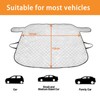 NEWUPZSI Windshield Magnetic Snow Cover Car Windshield Cover 147 x126CM