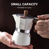 Espresso Maker Stovetop,Camping Moka Pot 2 Cup/120ML,Stove Top Espresso Italian