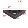 T Tulead Carpenter Square Triangle Ruler Aluminum Alloy Woodworking Ruler