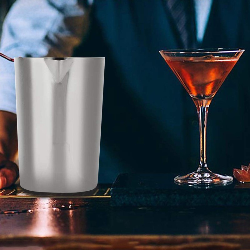 Stainless Steel Cocktail Shaker Mixer Drink Mixing Glass Bartender DIY