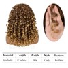 ANNISOUL Ombre Blonde Curly Wigs for Black Women Long Curly