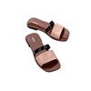 Melissa Ivy Slide II for Women, Brown/Beige, 9