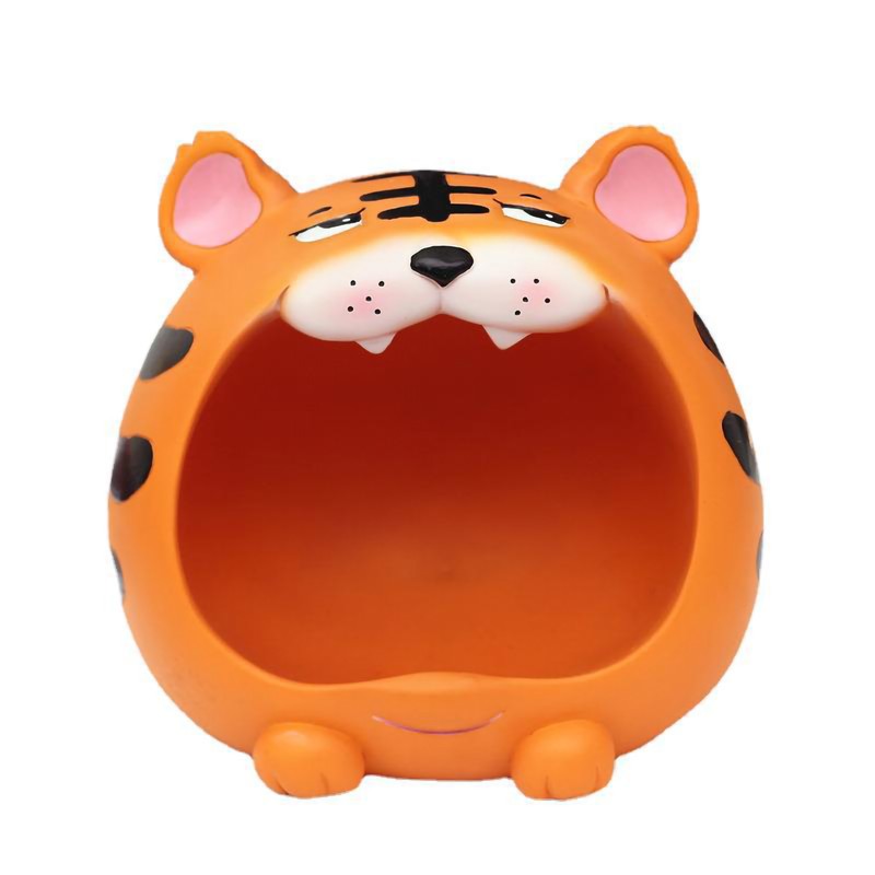 Serving Boxes Cute Decorative Tiger Appearance Resin Material Ornament Tiger