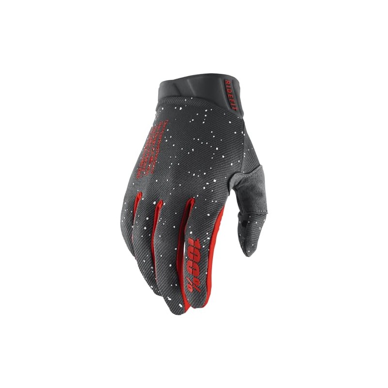 100% Ridefit MTB Gloves Grey Size XL