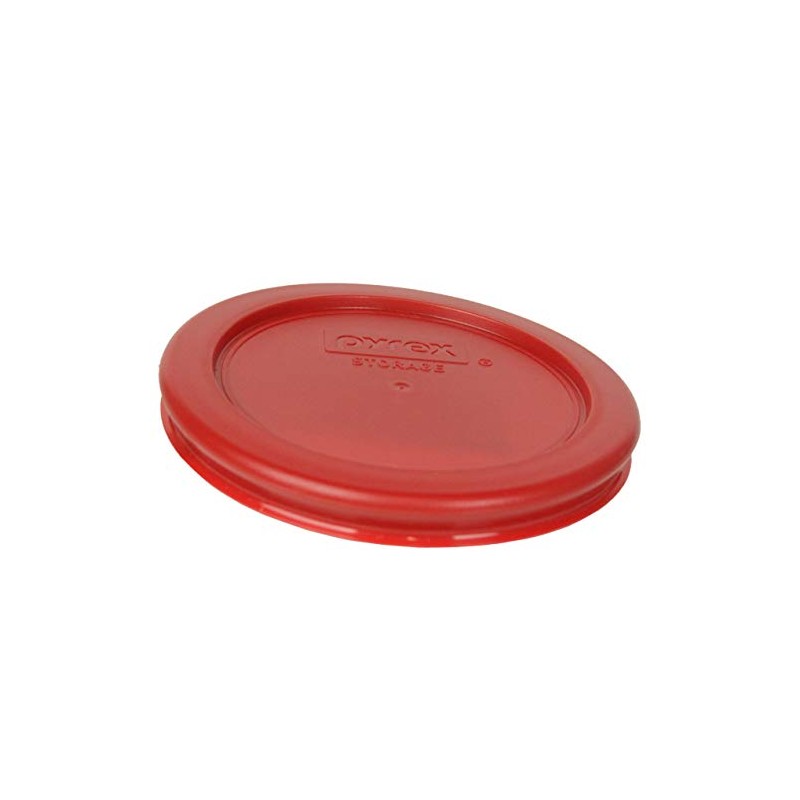 Pyrex 7202-PC 1-Cup Poppy Red Food Storage Replacement Lid (4-Pack)