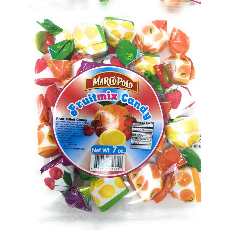 Marco Polo Candy, Hard Mixed Fruit 7.0 Oz (Pack of