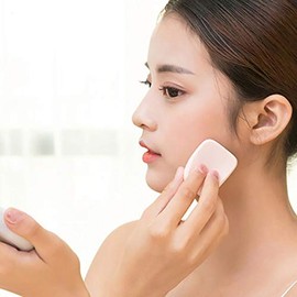 25 piezas de maquillaje cuadrado suave para mujer, base de maquillaje para ojos, cara, maquillaje facial suave, polvos, aplicadores de rubor, esponjas para uso seco y húmedo