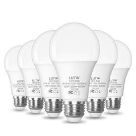 LED Light Bulbs 100 Watts Equivalent,12W E26 Base Non-Dimmable,1200 Lumen Standard LED Bulb,Perfect for Bedroom and Living Room Lighting, 6 Pack - Color: Warm White 2700K