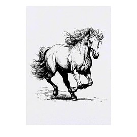 'horse' Temporary Tattoo - Water Resistant, Skin-Safe, Non-Toxic Transfer (TO00062457)