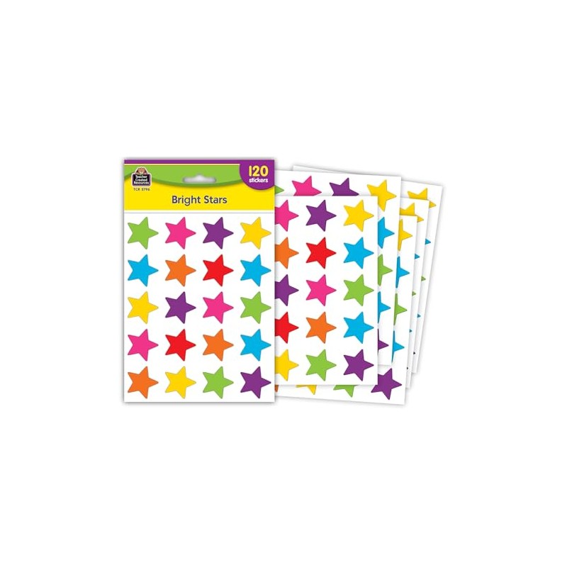 Teacher Created Resources Bright Stars Stickers (5796)