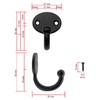 Fuxxer® Set of 6 Classic Coat Hooks Towel Hooks Vintage