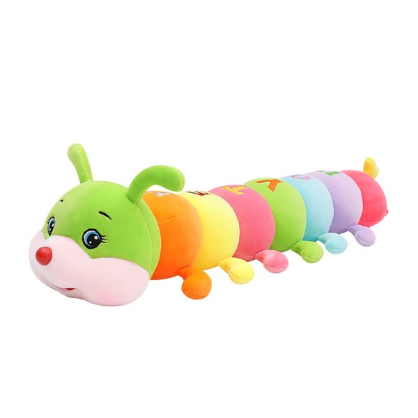 Herfair Cuddly Toy Caterpillar Plush Toy Rainbow Caterpillar Plush Toy