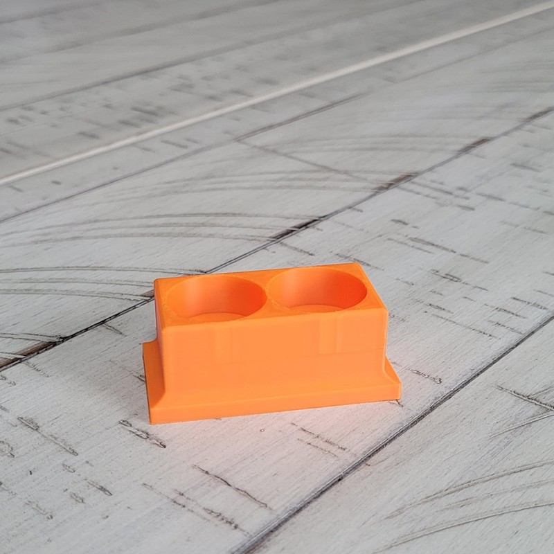 Znet3D Znet3D Eye Drop Bottle Organizer, 2-Slot Stand (Orange)