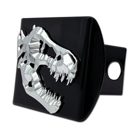 Elektroplate Metalhead T-Rex All Metal Black Hitch Cover for Trucks and SUVs | Fits Standard 2" Trailer Hitch Receivers | Premium Weatherproof