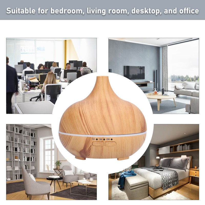 150ml Wood Grain Aromatherapy Diffuser USB Essential Oil Diffuser Cool